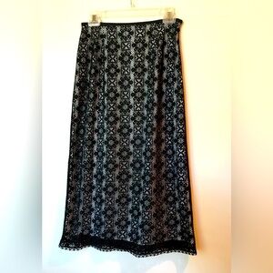 2 Sharon Young Elegant Black Lace Skirt